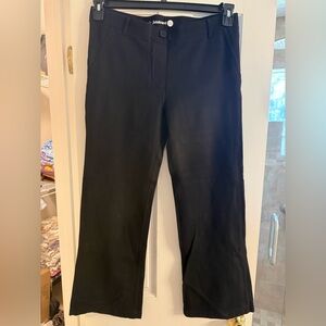Betabrand Black Petite Button-Front Pants